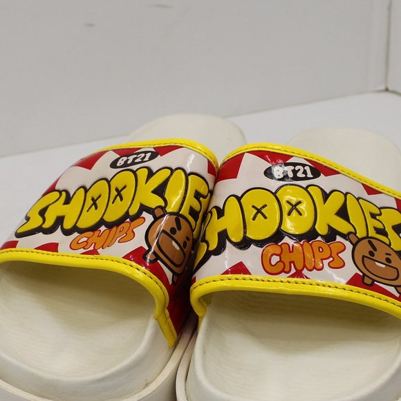 BT21 Shookie Chips Medium Platform Slide Slippers - Picture 2 of 6